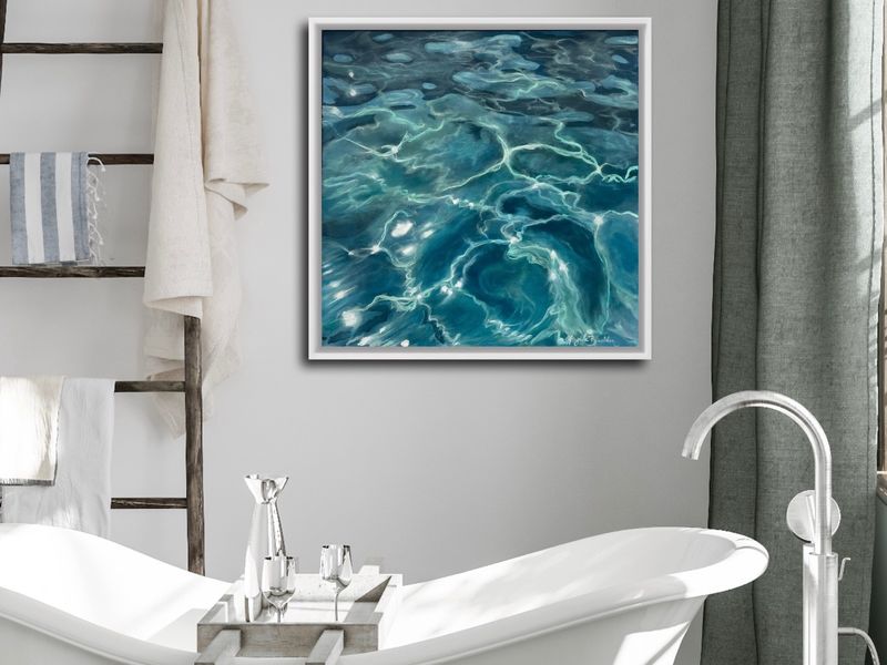 Azure - Original 20X20" Oil painting