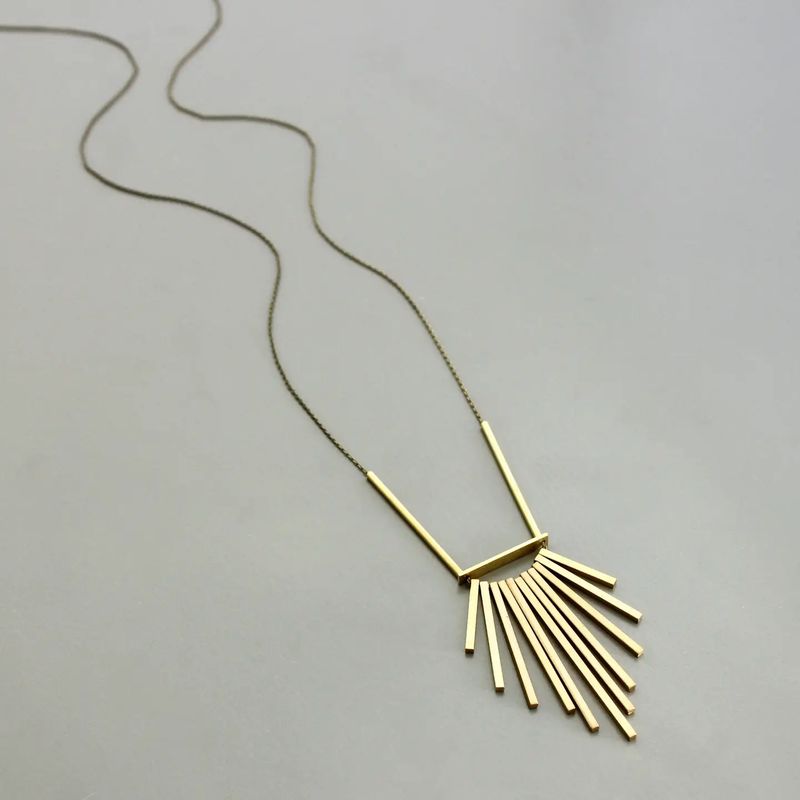 Brass Long Necklace