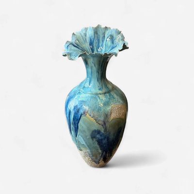 Tidal Rise 12" Vessel by Denyce Fine Art