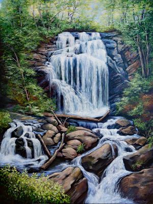 Where The Heart Resides 30X40" Original painting by Debbie Bzdyl