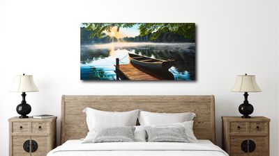 Gentle Morning Stillness 20X40" Giclée