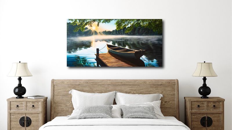 Gentle Morning Stillness 20X40" Giclée