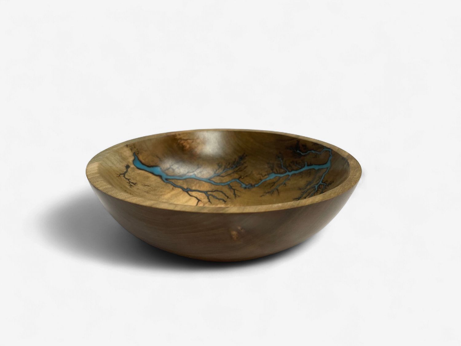 Bowl- 5" Maple and glow Resin by Turned and Burned 2