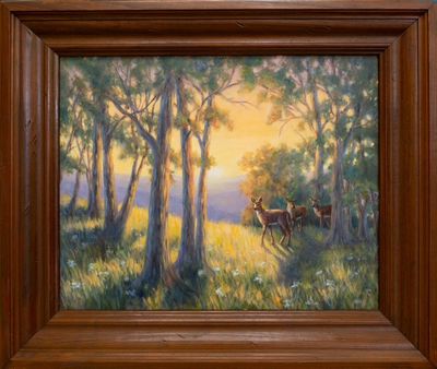 Deer Meadows, 16X20" Original Painting by Karen Powell