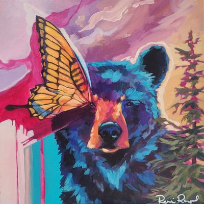 Gentle Bear 12X12" Original Painting