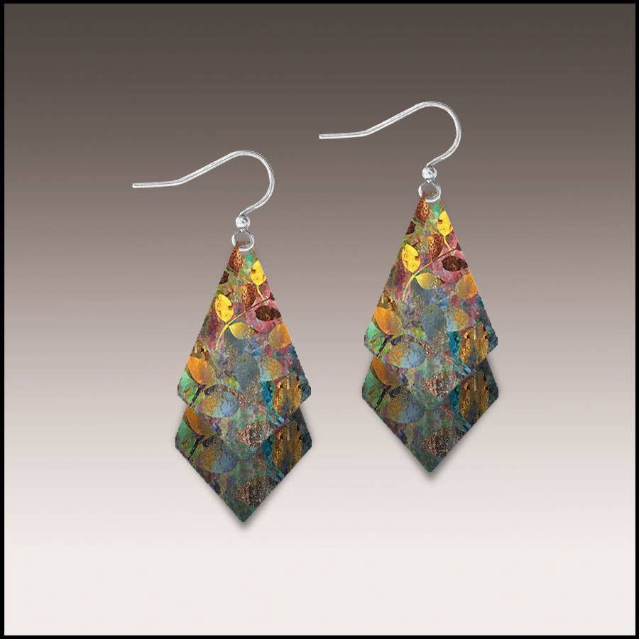 Forest Foliage Dangle Stack Handmade Earrings