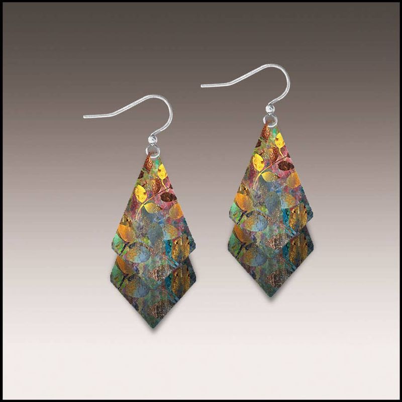 Forest Foliage Dangle Stack Handmade Earrings