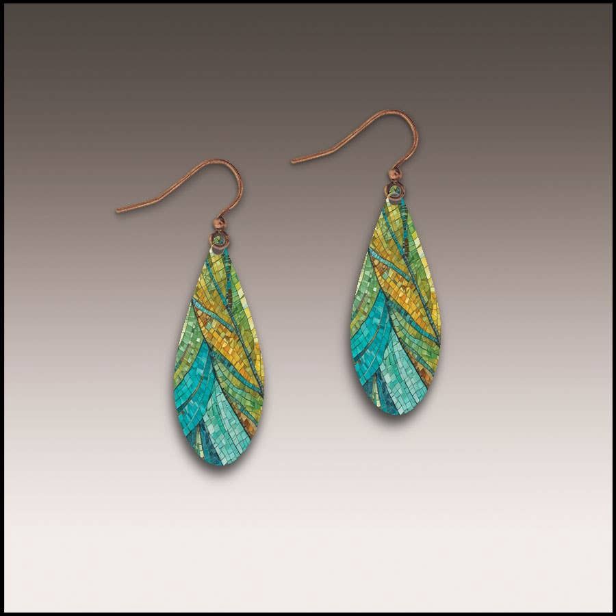 Dunes Mosaic Dew Drop Handmade Earrings