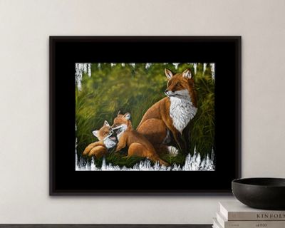 Joyful Play Under Mother's Watch Art Print