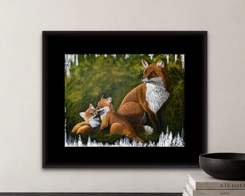 Joyful Play Under Mother's Watch Art Print