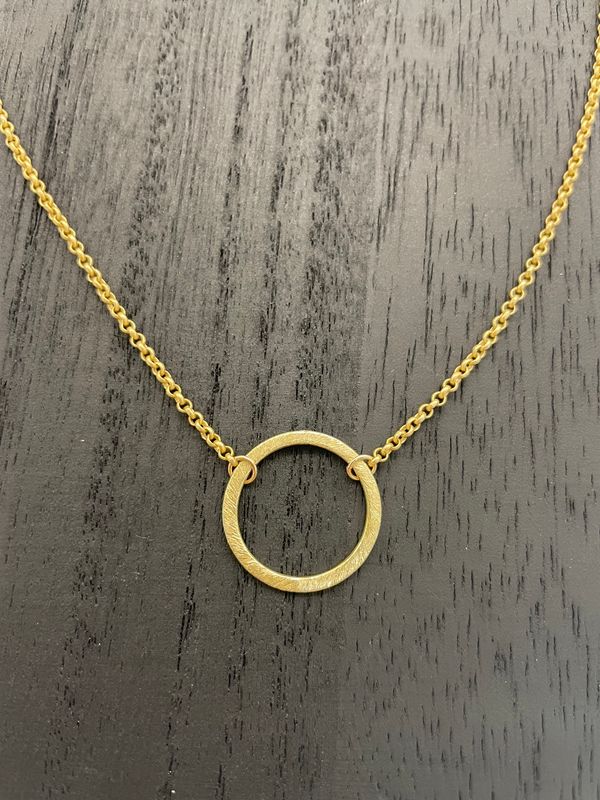 Wholeness Necklace Brushed Gold