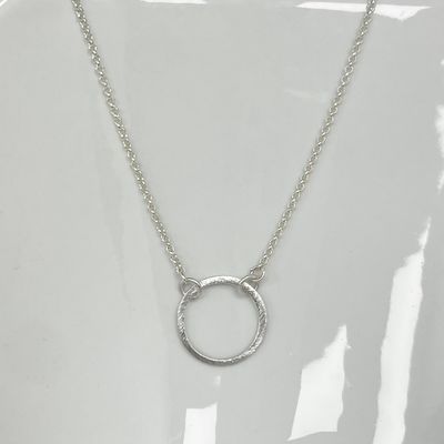Wholeness Necklace Brushed Silver