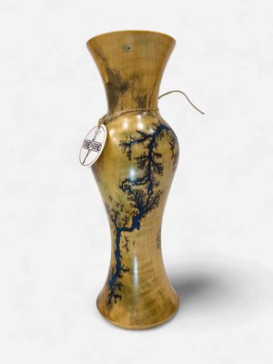 12” Magnolia glow in the dark vase by Turned &amp; Burned.