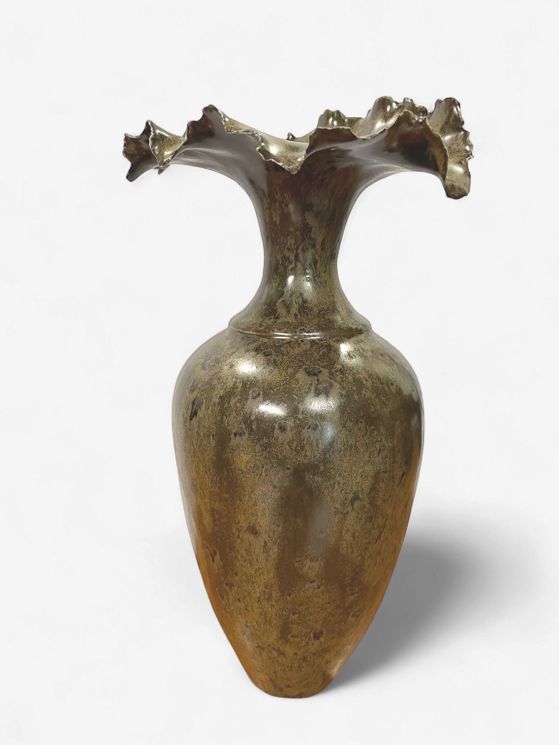 Burnished Tide Vessel by Denyce Fine Art