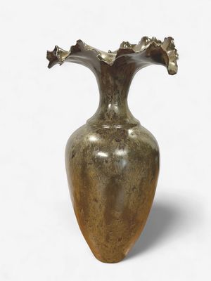 Burnished Tide Vessel by Denyce Fine Art