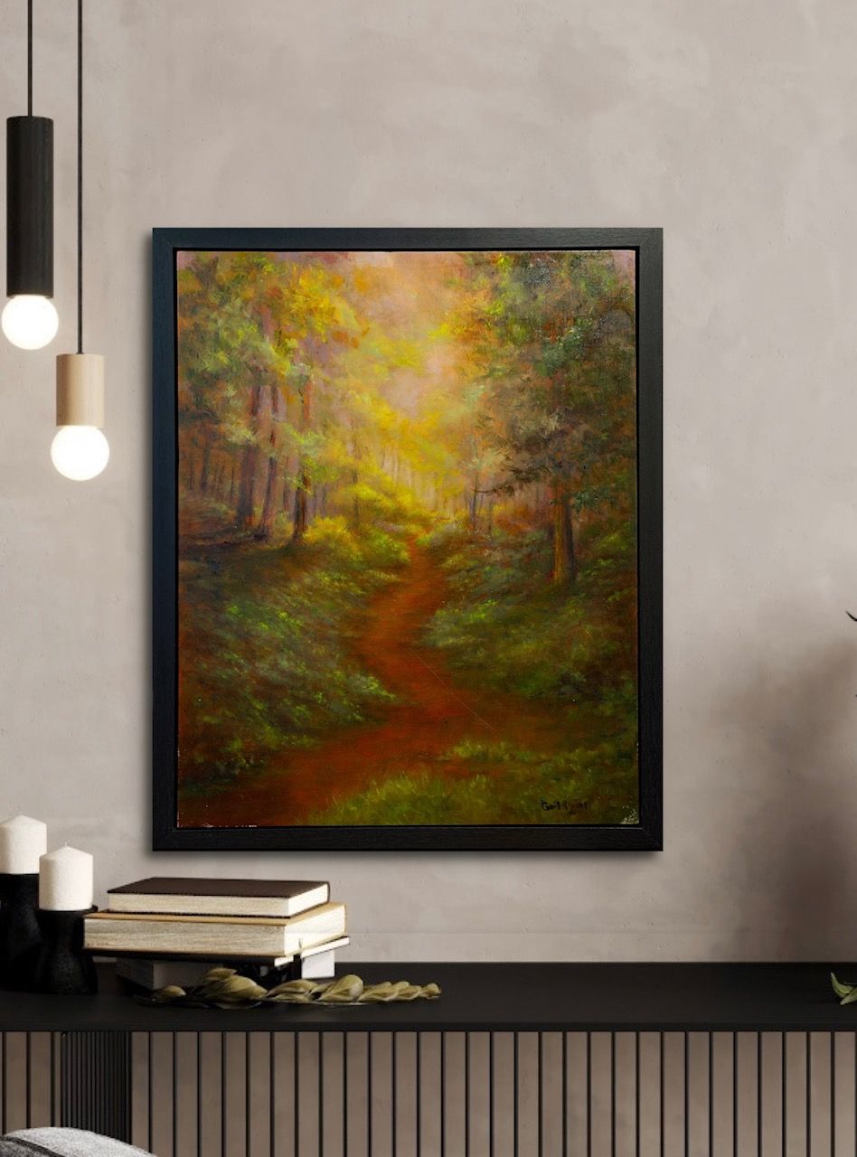 Beyond The Trees 16X20" Original