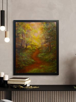 Beyond The Trees 16X20" Original