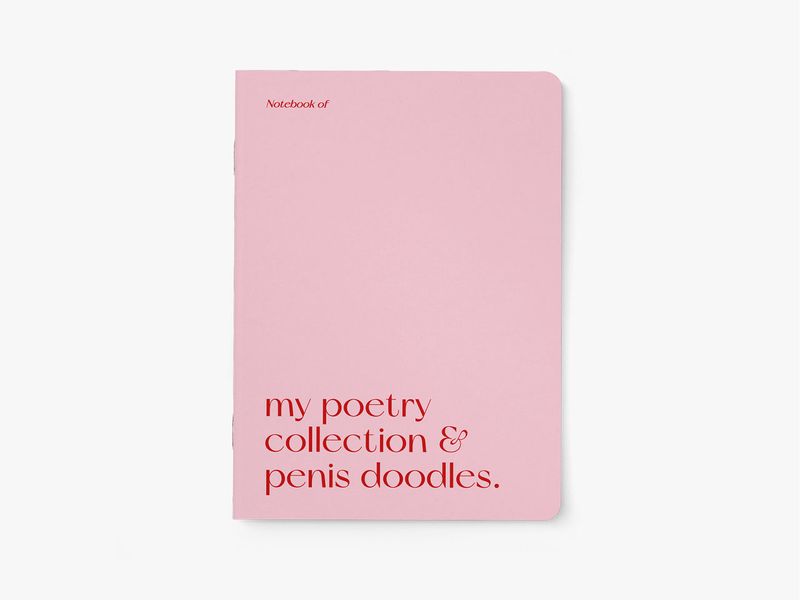 Notebook - Penis doodles