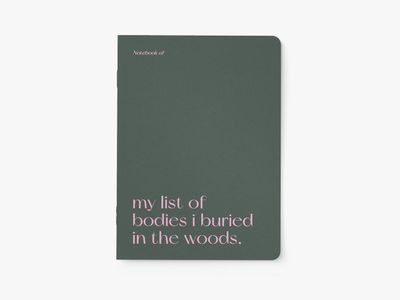 Notebook - Bodies I buried