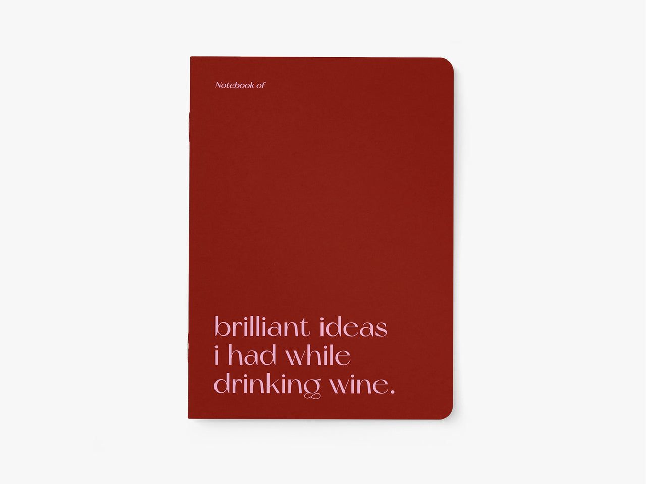 Notebook - Brilliant wine