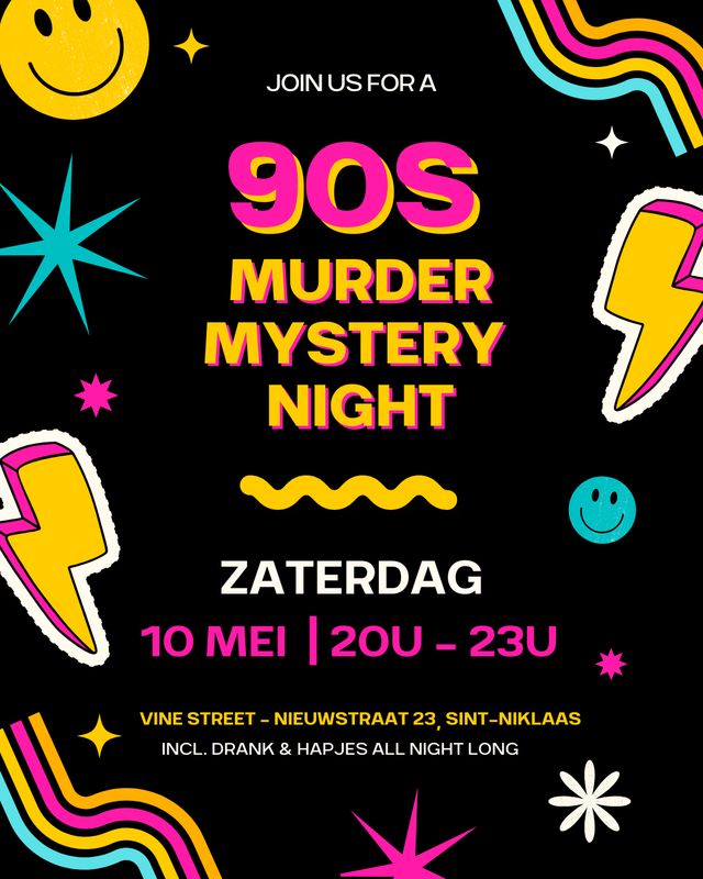Murder Mystery Night - 10 mei