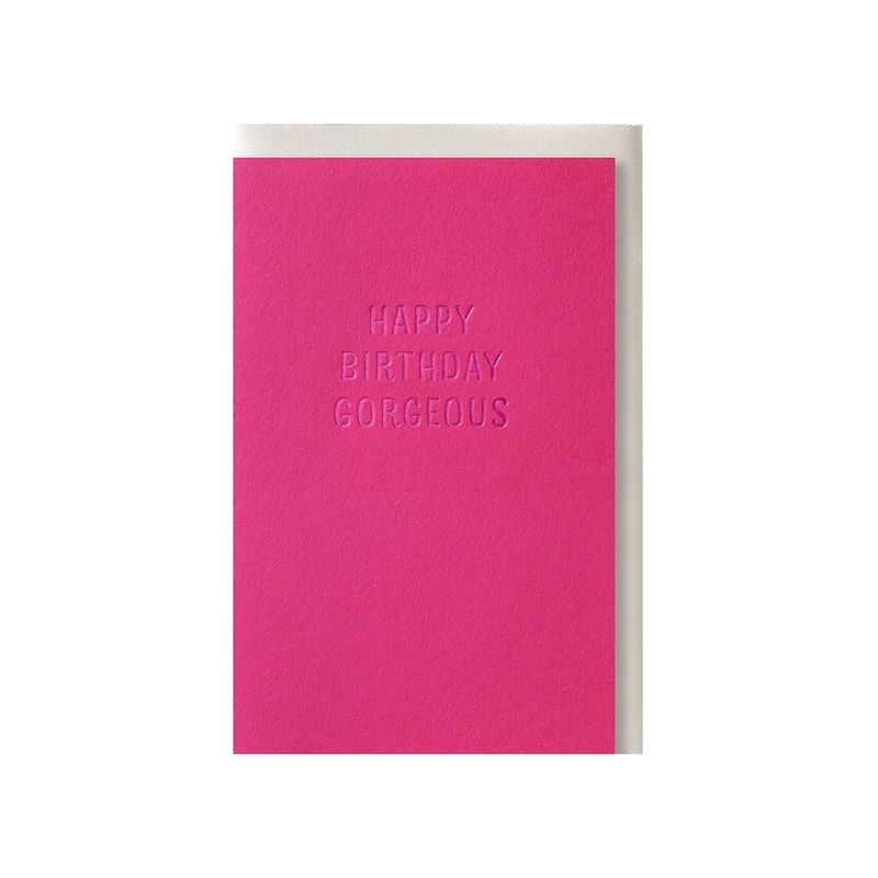 Fluo roze happy birthday gorgeous