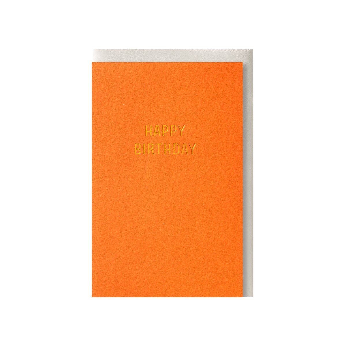 Fluo oranje happy birthday