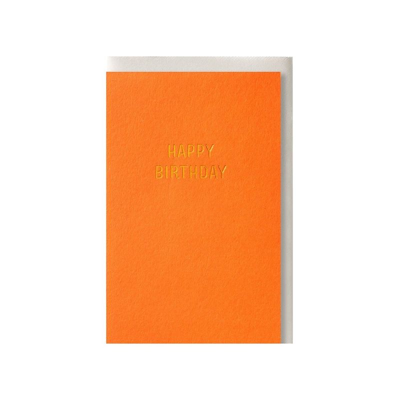 Fluo oranje happy birthday
