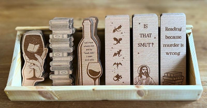 Houten bookmark