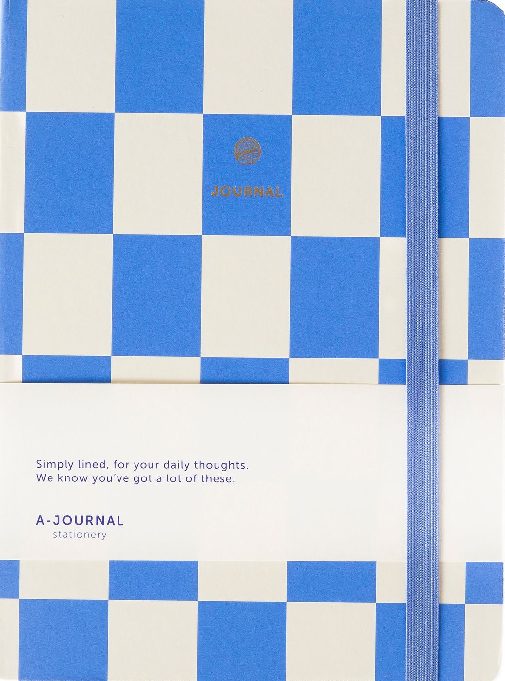 A-Journal Notitieboek - Geruit Lavendel