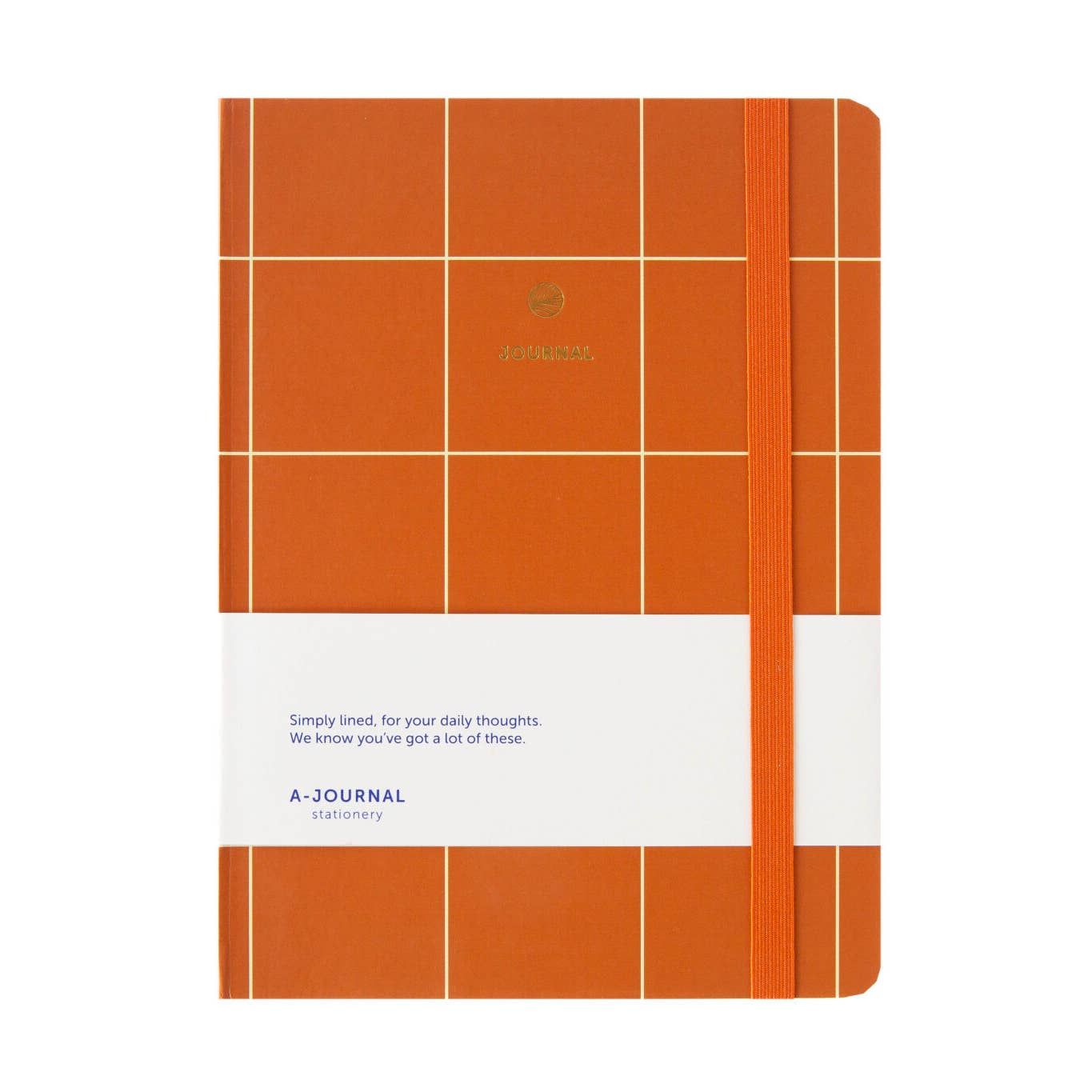 A-Journal Notitieboek - Terracotta Geruit