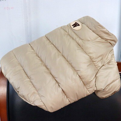 Dog French Bucket Cotton Clothing Pug Winter Clothes Fat Dog Clothes Short Body Bulldog Solid Color Thickened Warm