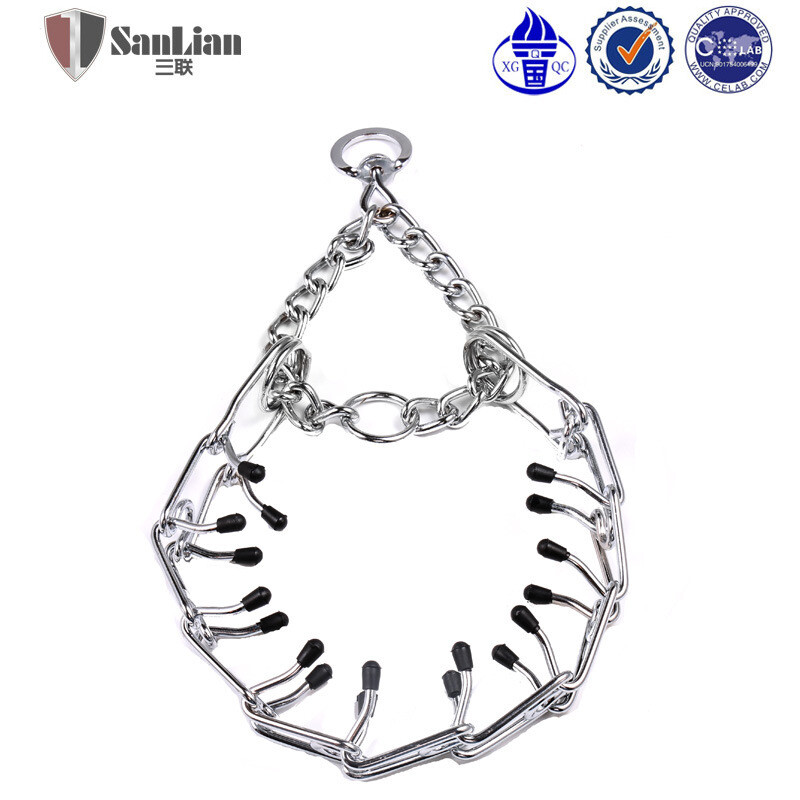 Pet Supplies Triple High Quality Dog Training Chain Iron Chain Dog Training Dog Spine Adjustment Chain Collar Hat, Specifications: 2.5mm*45cm, Color: silver