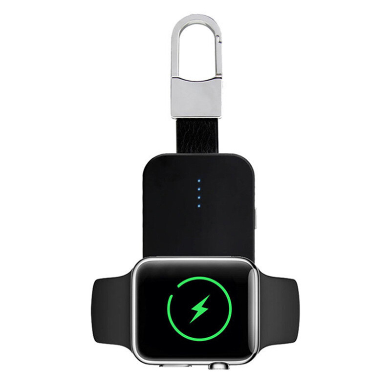Portable Charging Treasure 1000mA Mobile Power Supply, Color: Black, Applicable Model: Iwatch1-8