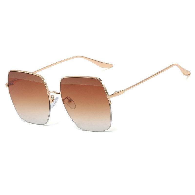 Big Square Sunglasses Women, Lenses Color: Brown