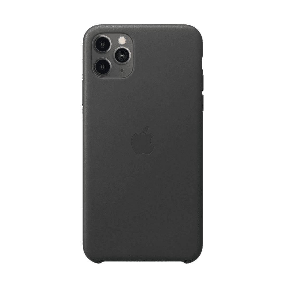 Apple iPhone 11 Pro Max Leather Case - Black