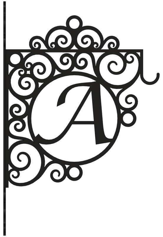 Personalized Heavy Duty Indoor/Outdoor Plant Hanger, Scrolls