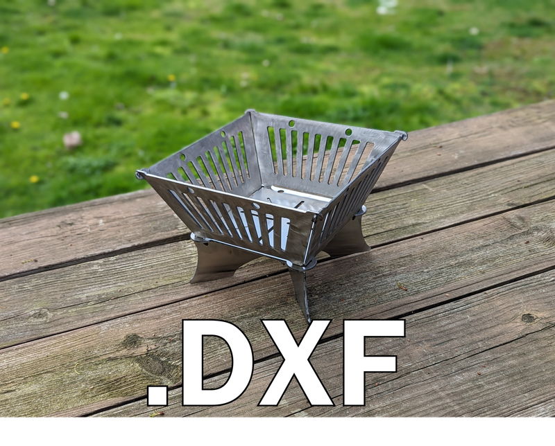 Cut Files for Mini Collapsible Fire Pit, 12&quot;, DXF