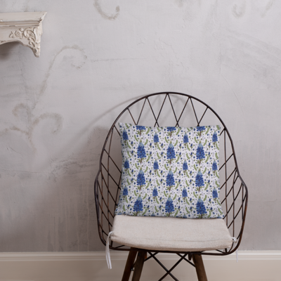 Bluebonnet cushion &amp; pillow