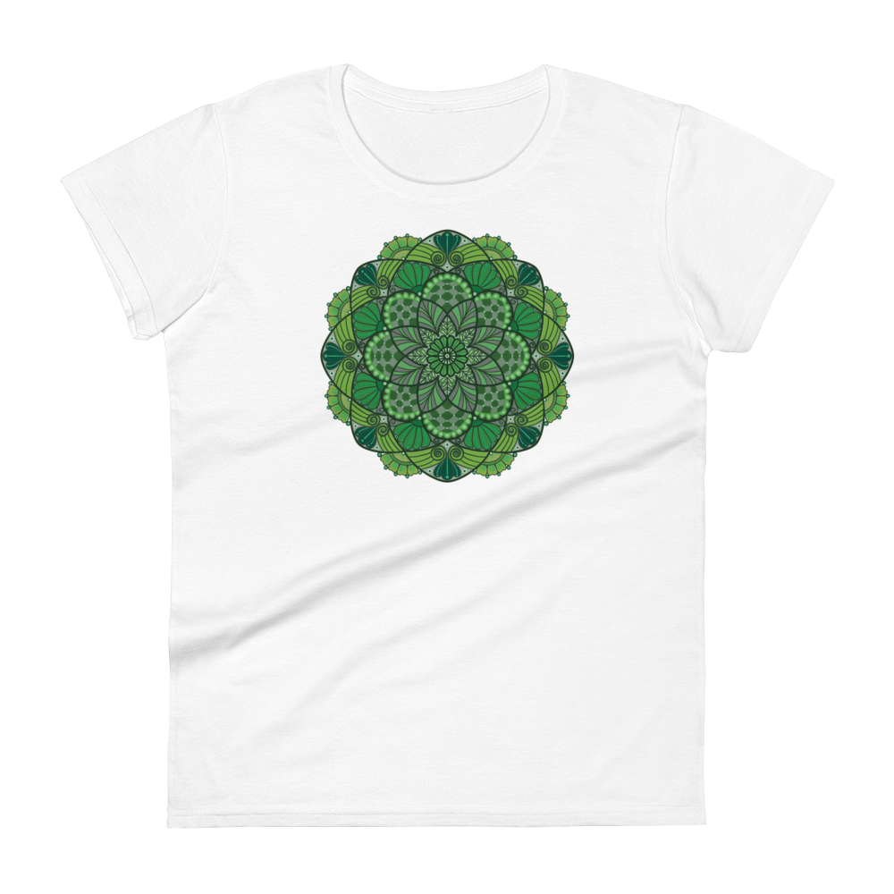 Signature series - Green Mandala Women&#39;s short sleeve t-shirt