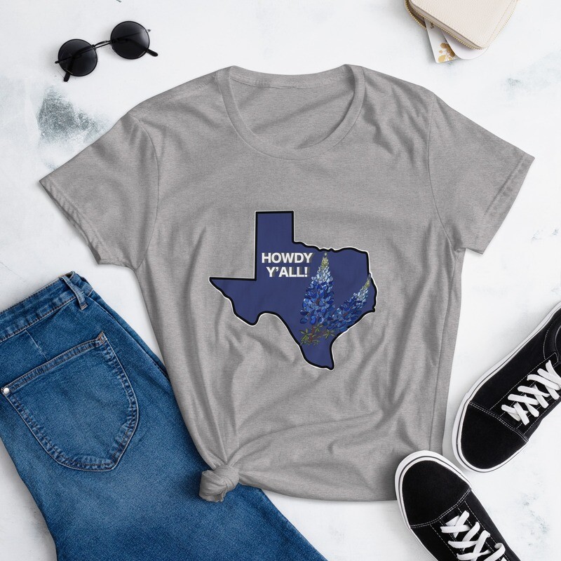 Texas bluebonnet Women&#39;s short sleeve t-shirt