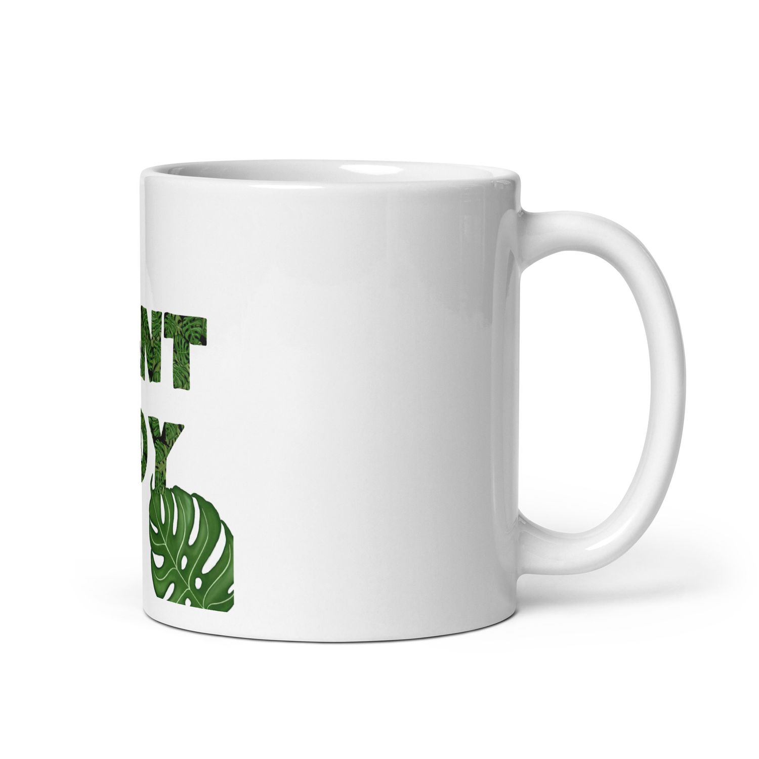 Plant Lady White glossy mug