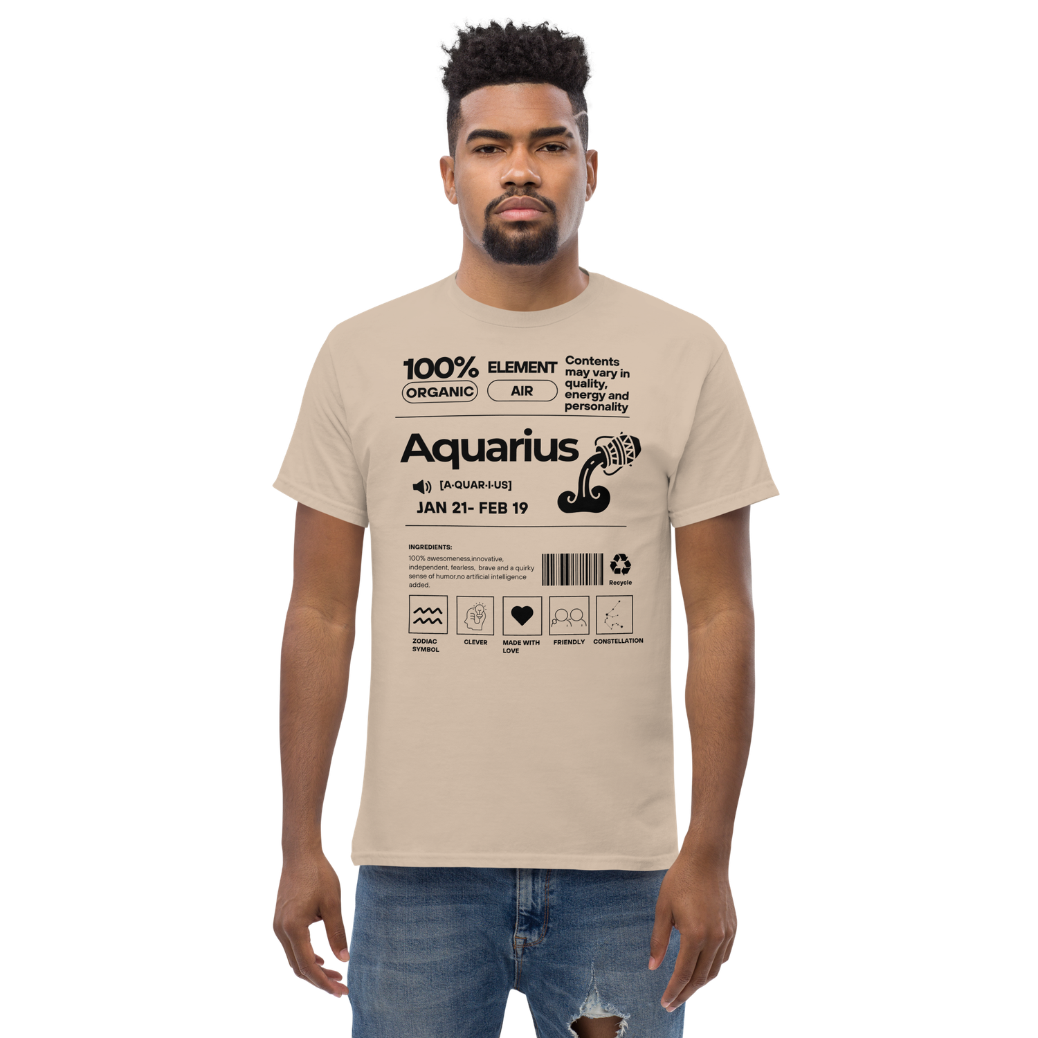 Aquarius Elements Unisex classic tee