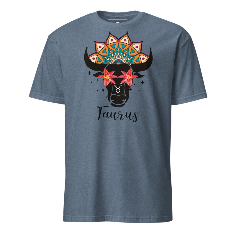 Taurus Mandala Short-Sleeve Unisex T-Shirt Light Colours