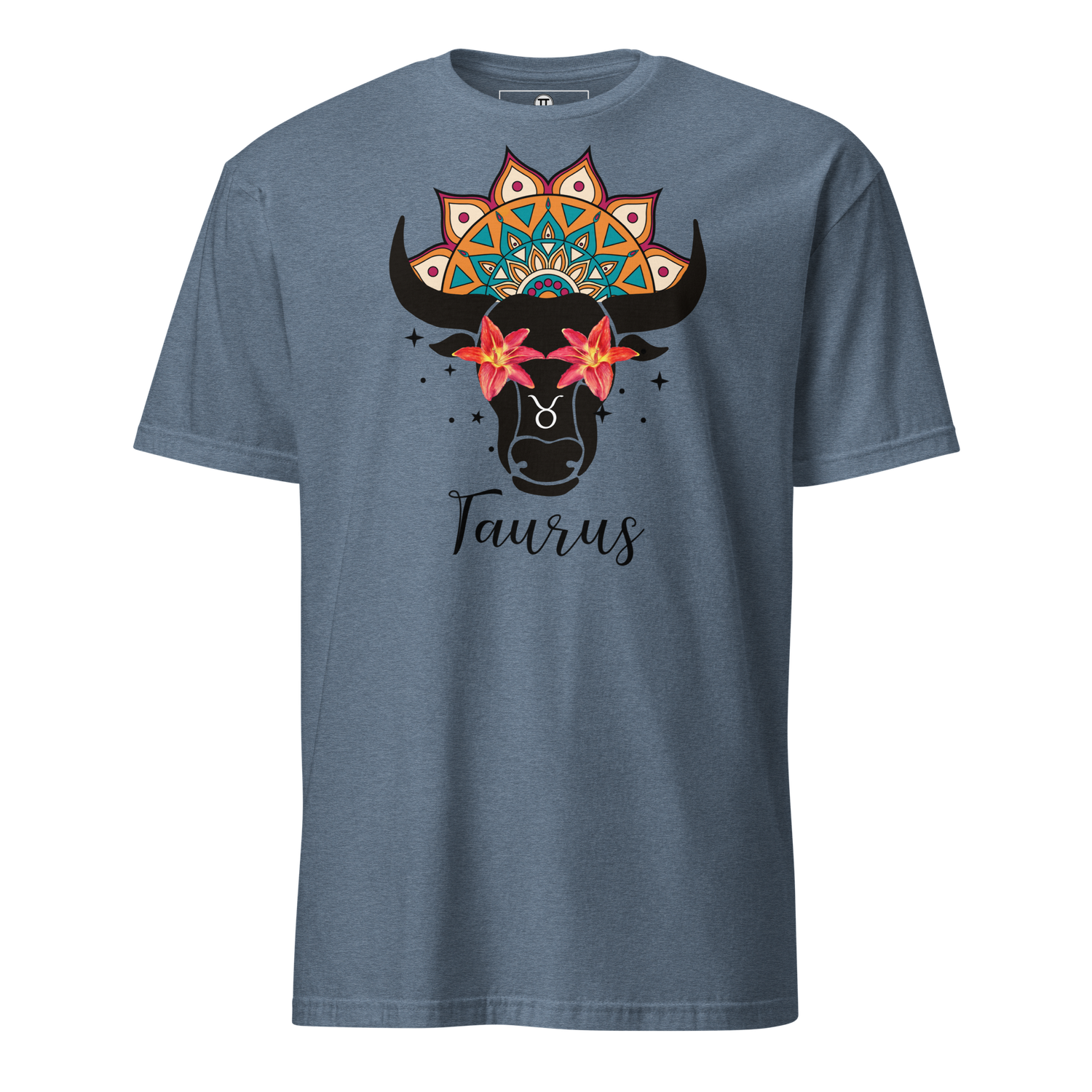 Taurus Mandala Short-Sleeve Unisex T-Shirt Light Colours