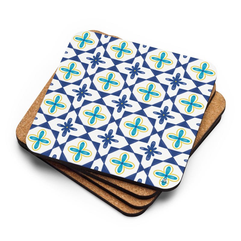Moroccan Style Cork-back coaster