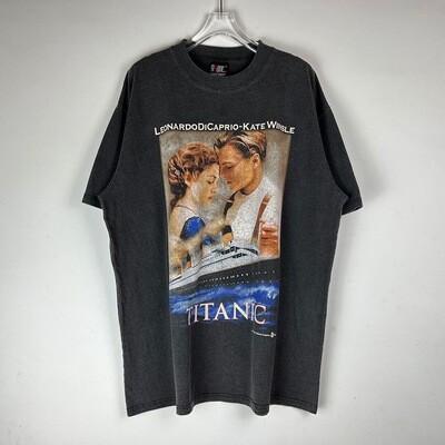 Retro Titanic Movie Poster Distressed Short Sleeve T-shirt