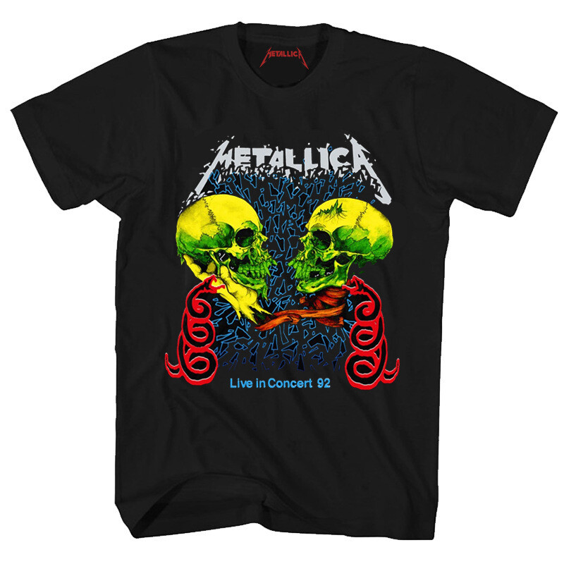 Live In Concert - Metallica 92&#39; Tour T-Shirt.