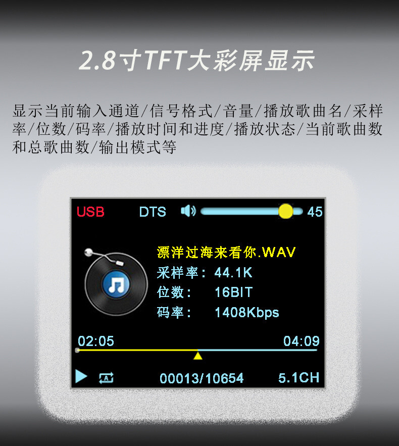 DSD Turntable U Disk Lossless Player