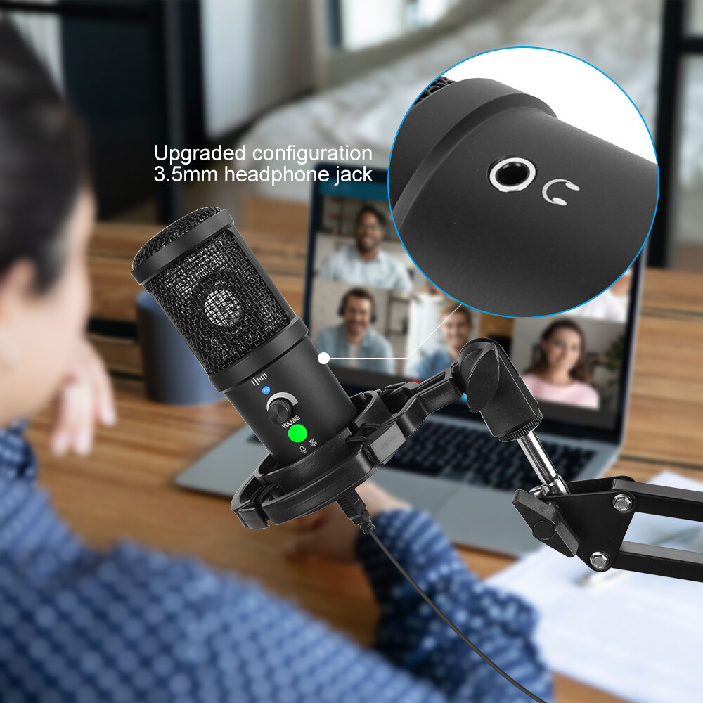 USB Recording Condenser Microphone Computer Video Microphone